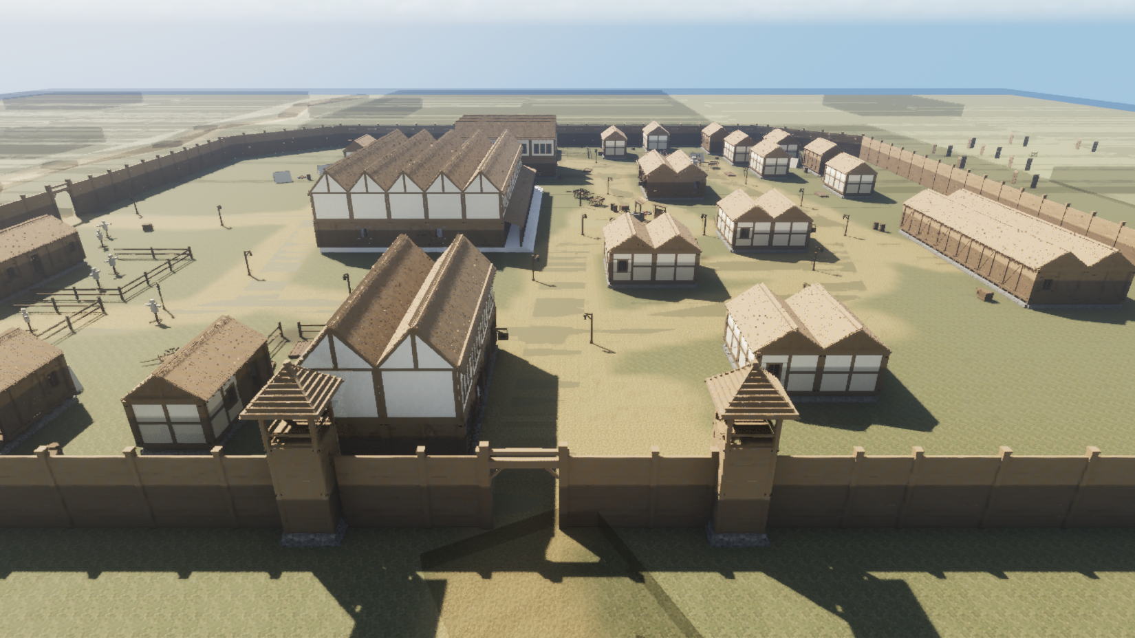 The Frontier — settlement aerial view